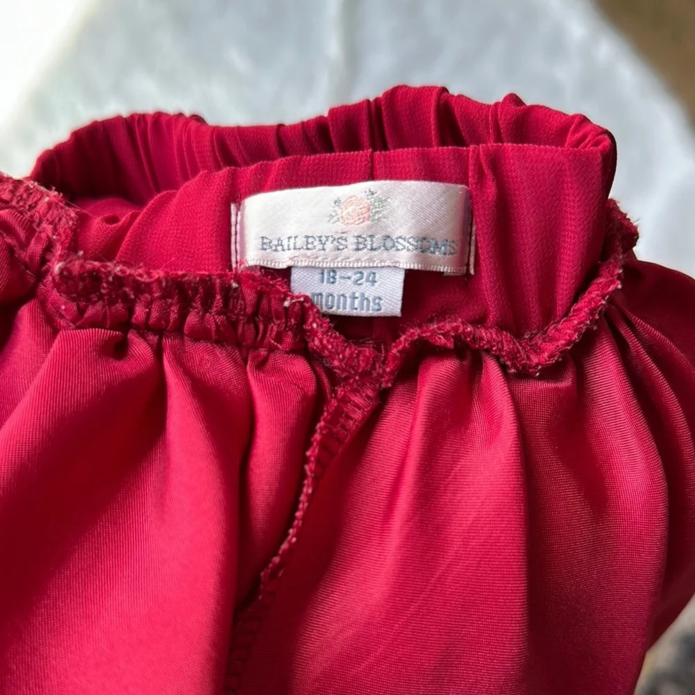 Bailey’s Blossoms Red Kids Skirt girls Size 18-24 months - Picture 8 of 8